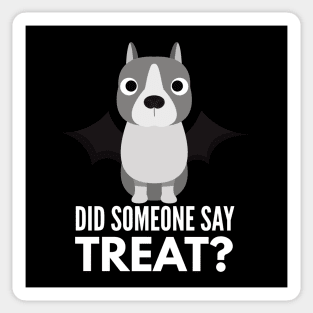 American Staffordshire Terrier Halloween Trick or Treat Sticker